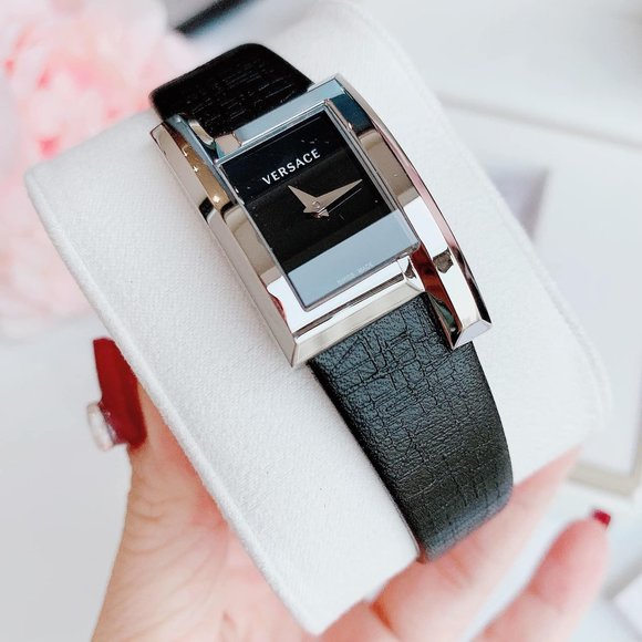 Sale! Versace Black Icon Ladies Fashion Watch w/ box main image 2